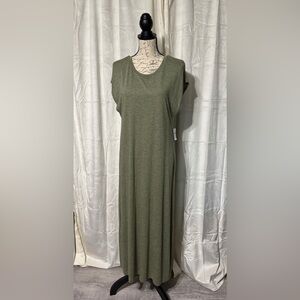 Old Navy Olive Green Midi Dress